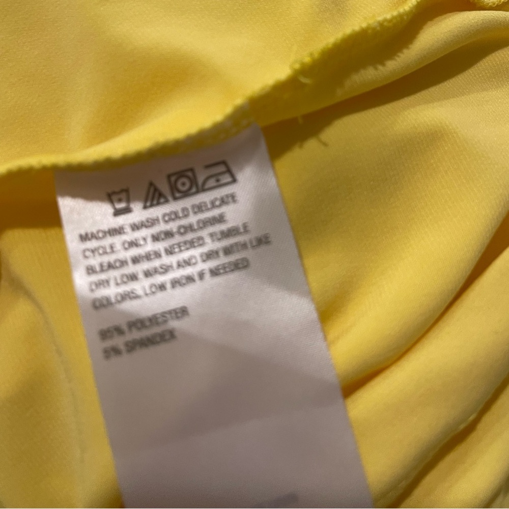 IMAN Yellow Short-Sleeve Tunic Top - Size 1X NWOT - Picture 2 of 3